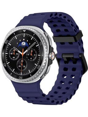 Unisex Blue Analog Quartz Breathable Marine Replacement Samsung Galaxy Watch